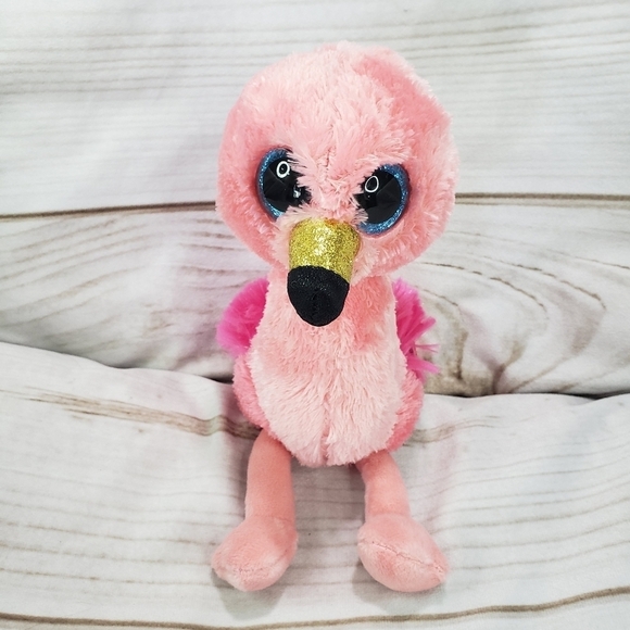 Ty Beanie Boos GILDA Pink Flamingo Plush Stuffed Animal Toy 7 Inch 2022 TySilk - Picture 8 of 8